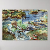 Turkse vrouw bij Stream Poster (Voorkant)