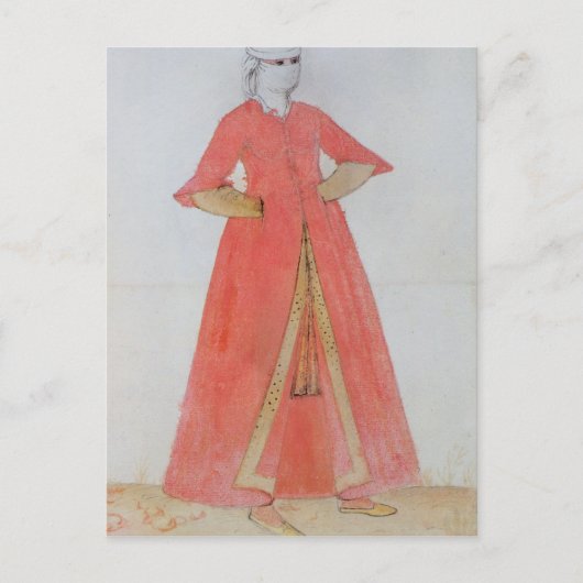 Turkse vrouw briefkaart (Voorkant)