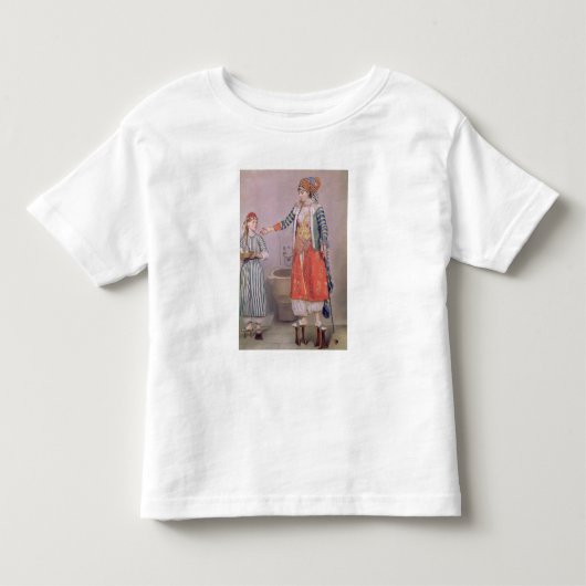Turkse vrouw met Servant Kinder Shirts (Voorkant)