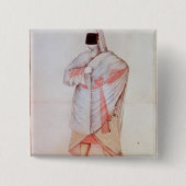 Turkse vrouw vierkante button 5,1 cm (Voorkant)