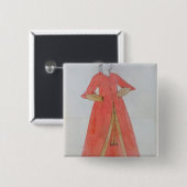 Turkse vrouw vierkante button 5,1 cm (Voorkant /achterkant)