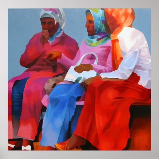 Turkse vrouwen in Istanbul Poster (Voorkant)