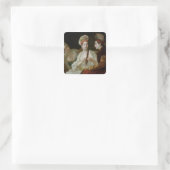 Turkse vrouwen vierkante sticker (Tas)