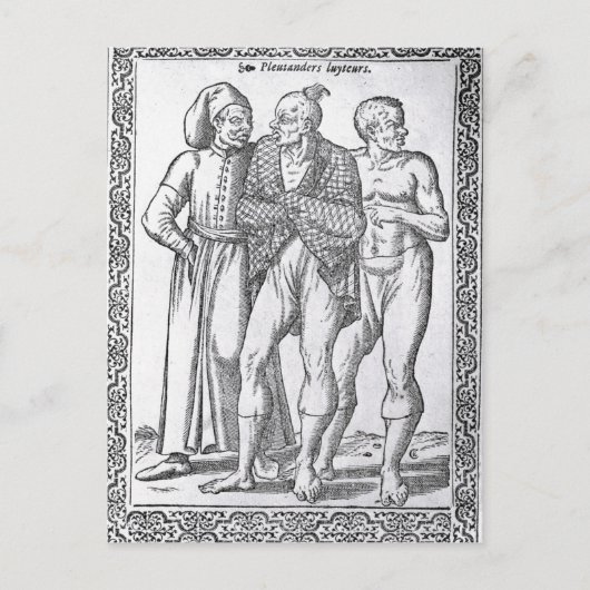 Turkse Worstelaars Briefkaart (Voorkant)