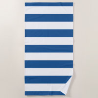 Turkse Zee Blauw Wit Gestreept Patroon
