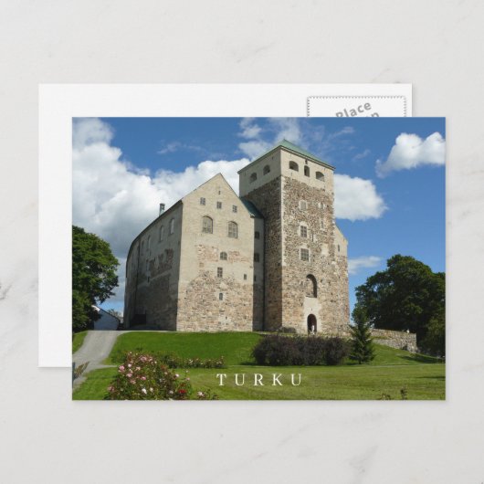 Turku Castle uitzicht briefkaart (Voorkant / Achterkant)