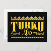 Turku Finland briefkaart (Voorkant / Achterkant)