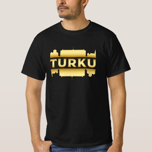 Turku Finland City Skyline Cityscape Gift Idea T-shirt (Voorkant)