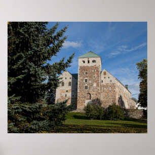 Turku, Finland, oude Turun Linna burcht, een Poster