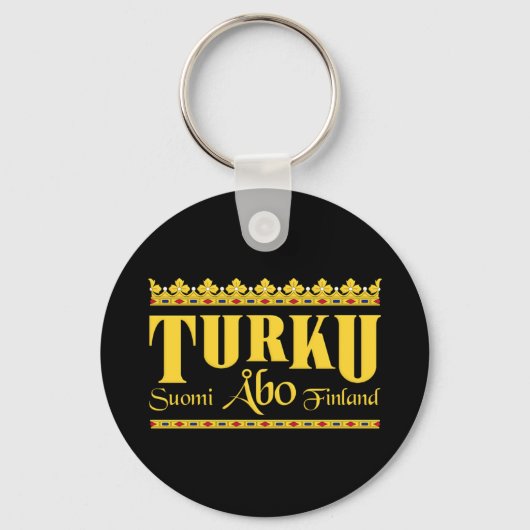 Turku Finland sleutelhanger (Voorkant)