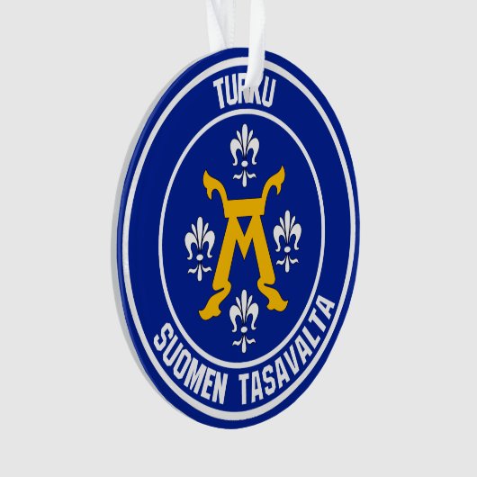 Turku Round Emblem Ornament (voorkant)