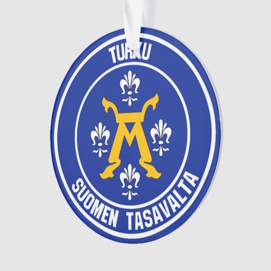 Turku Round Emblem Ornament (voorkant)