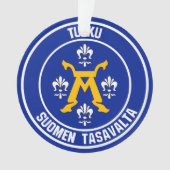 Turku Round Emblem Ornament (voorkant)