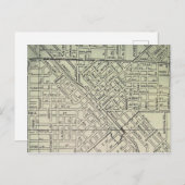 Turlock, CA  Map Briefkaart (Voorkant / Achterkant)