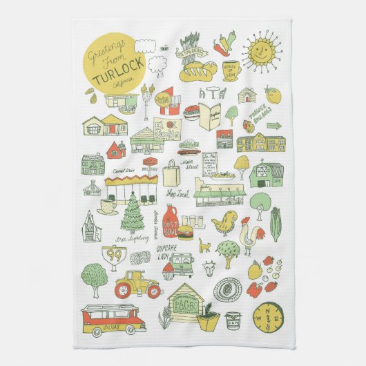 Turlock Kitchen Towel Theedoek (Verticaal)