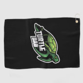 Turlte Lover | Pap schildpad Golfhanddoek (Horizontaal)