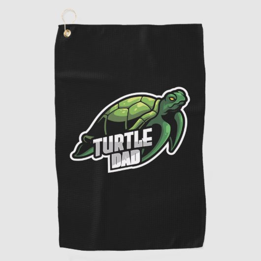 Turlte Lover | Pap schildpad Golfhanddoek (Voorkant)