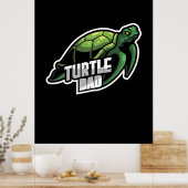 Turlte Lover | Pap schildpad Poster (Keuken)