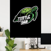 Turlte Lover | Pap schildpad Poster (Thuiskantoor)