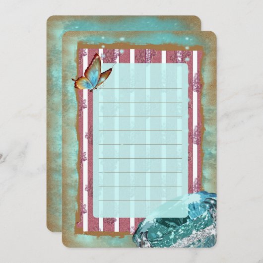 TURMALINE 2 ~ Visitekaartje Kaart (Voorkant / Achterkant)