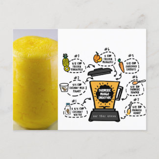 Turmeric Mango Smoothie Recipe Briefkaart