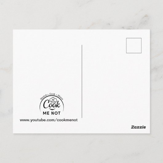 Turmeric Mango Smoothie Recipe Briefkaart (Achterkant)