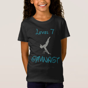 Turn 7 Gymnast Fancy Letter Glitter T-Shirt