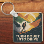 Turn Doubt Into Drive Sleutelhanger (Voorkant)