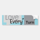 Turn in Love Bumpersticker (Voorkant)