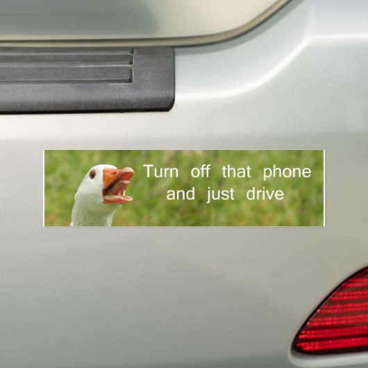 Turn off that phone bumpersticker (Op auto)