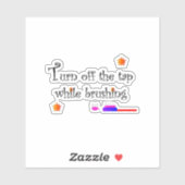 Turn off the tap while brushing sticker (Vel)