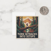 Turn Setbacks Into Setups Notitiekaartje (Voorkant / Achterkant in situ)