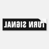 TURN SIGNAAL BUMPERSTICKER (Voorkant)