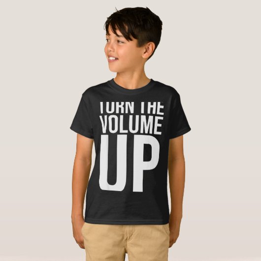 Turn The Volume Up For Men Women  T-shirt (Voorkant volledig)