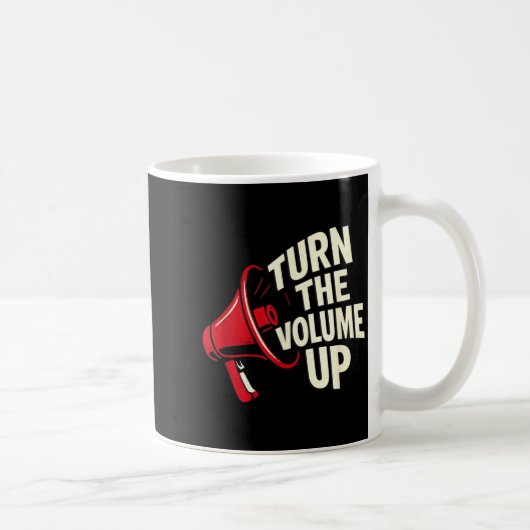 Turn The Volume Up  Koffiemok (Rechts)
