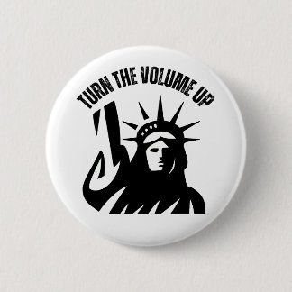 Turn The Volume Up New York Zohran Mamdani Ronde Button 5,7 Cm