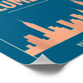 Turn The Volume Up Nyc Skyline Zohran Mamdani For  Poster (Hoek)