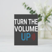 Turn the Volume Up Png Zohran Mamdani NYC T-Shirt Briefkaart (Staand voorkant)