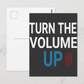 Turn the Volume Up Png Zohran Mamdani NYC T-Shirt Briefkaart (Voorkant / Achterkant)