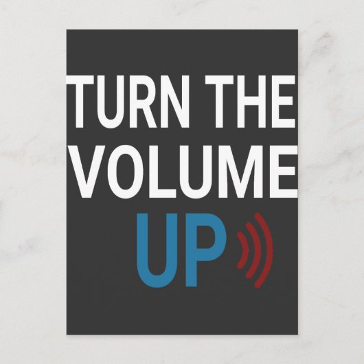Turn the Volume Up Png Zohran Mamdani NYC T-Shirt Briefkaart (Voorkant)