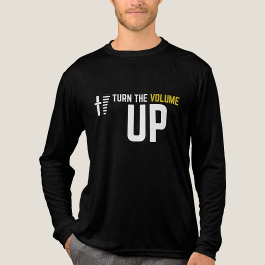 🎵 Turn the Volume Up! 🔊 Tri-Blend Shirt (Voorkant volledig)
