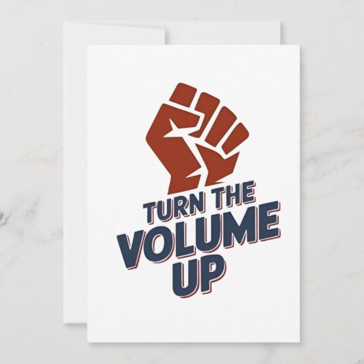 Turn the Volume Up Zohran NYC Major Democrat Notitiekaartje (Voorkant)