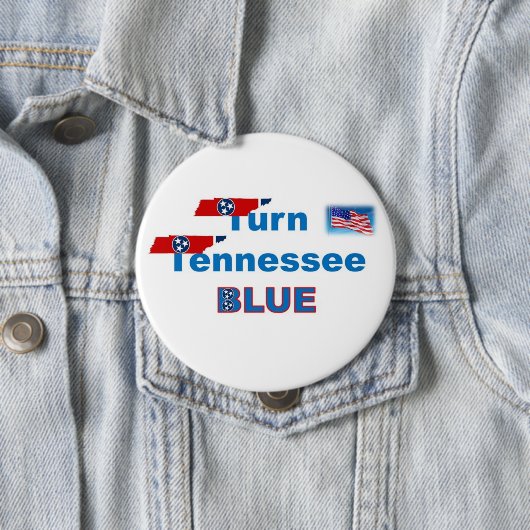 TURN TN BLUE RONDE BUTTON 4,0 CM (In situ)