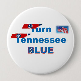 TURN TN BLUE RONDE BUTTON 4,0 CM