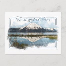 Turnagain Arm Alaskan Waterverf Briefkaart