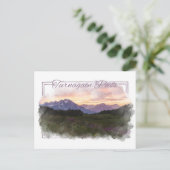 Turnagain Pass Alaskan Waterverf Briefkaart (Staand voorkant)