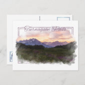 Turnagain Pass Alaskan Waterverf Briefkaart (Voorkant / Achterkant)