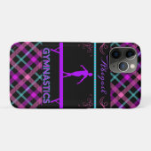 Turnbalken Roze Paars Teal Tartan  Case-Mate iPhone Case (Achterkant (horizontaal))