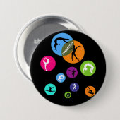 Turnbubbels Ronde Button 7,6 Cm (Voorkant /achterkant)
