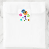 Turnbubbels Vierkante Sticker (Tas)